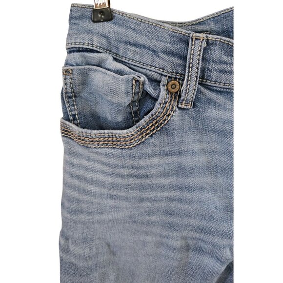 BKE Jake Blue Denim Straight Fit Jeans Faded Casual Look western workwear boho - Picture 4 of 13